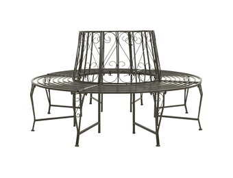 VidaXL Halfronde Boombank 160cm Staal - Nu 35% Korting!
