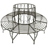 VidaXL Halfronde Boombank 160cm Staal - Nu 35% Korting!