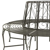VidaXL Halfronde Boombank 160cm Staal - Nu 35% Korting!