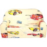 Kinder Slaapbank Logeerbed Auto's Beige - Nu -8% Korting!