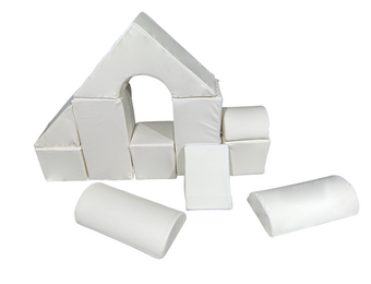 Foam Blokken Set 11 Stuks Wit - Zacht Speelgoed voor Kinderen (-18%)