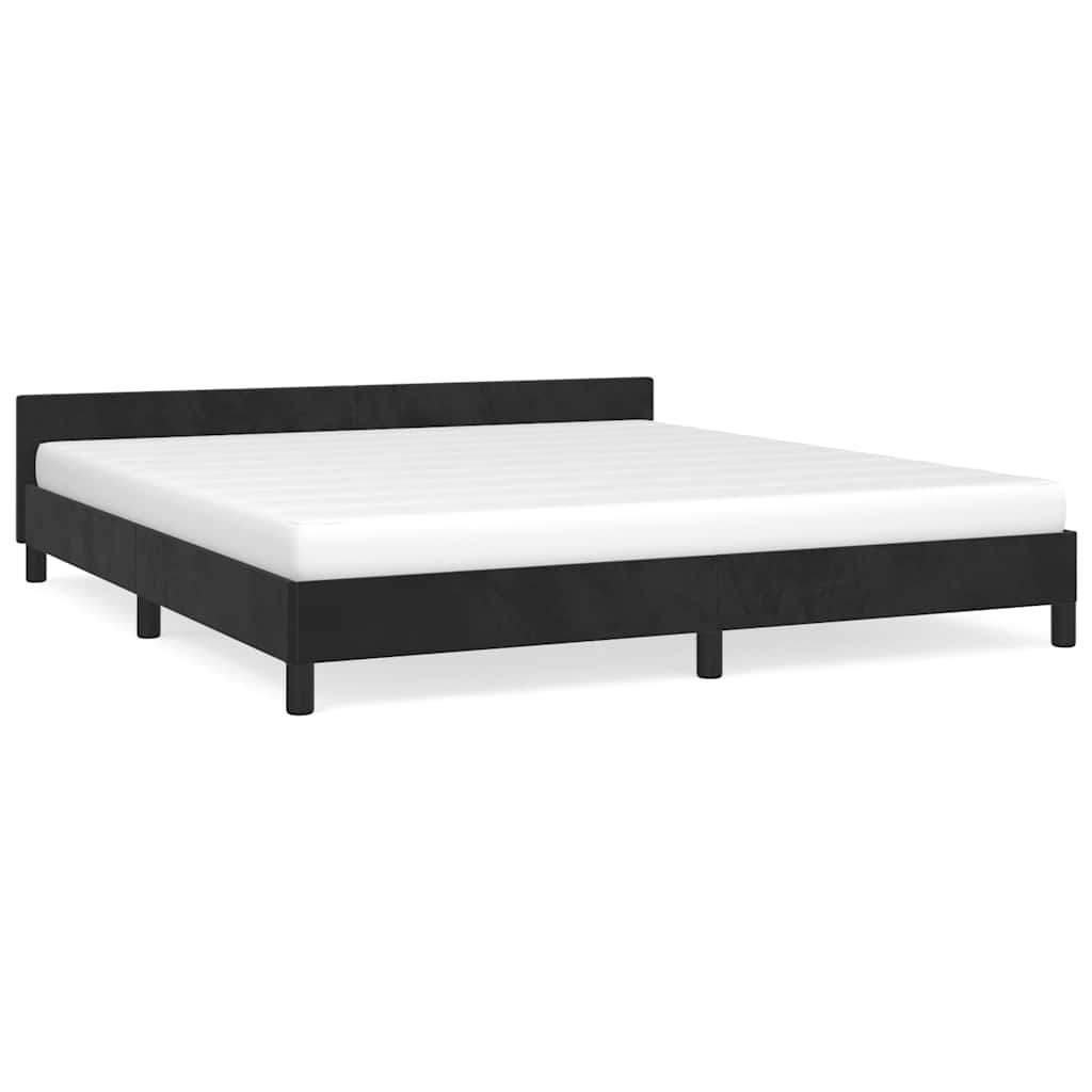 Zwart Fluweel Bedframe 180x200 cm - 35% Korting