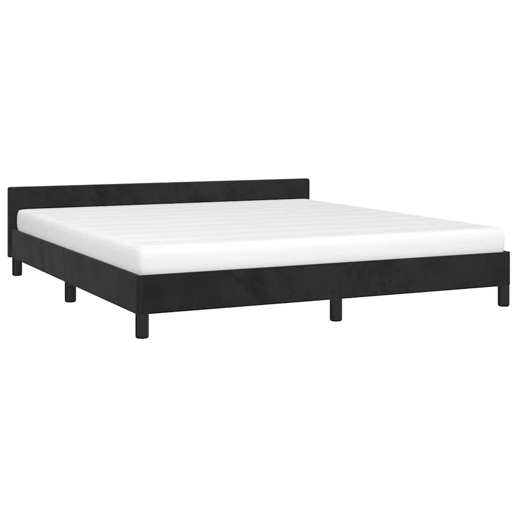 Zwart Fluweel Bedframe 180x200 cm - 35% Korting