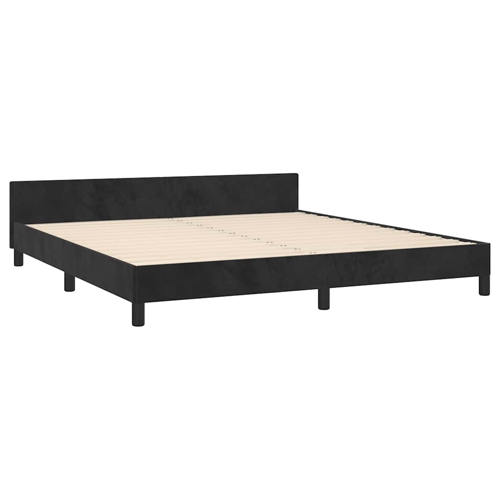Zwart Fluweel Bedframe 180x200 cm - 35% Korting