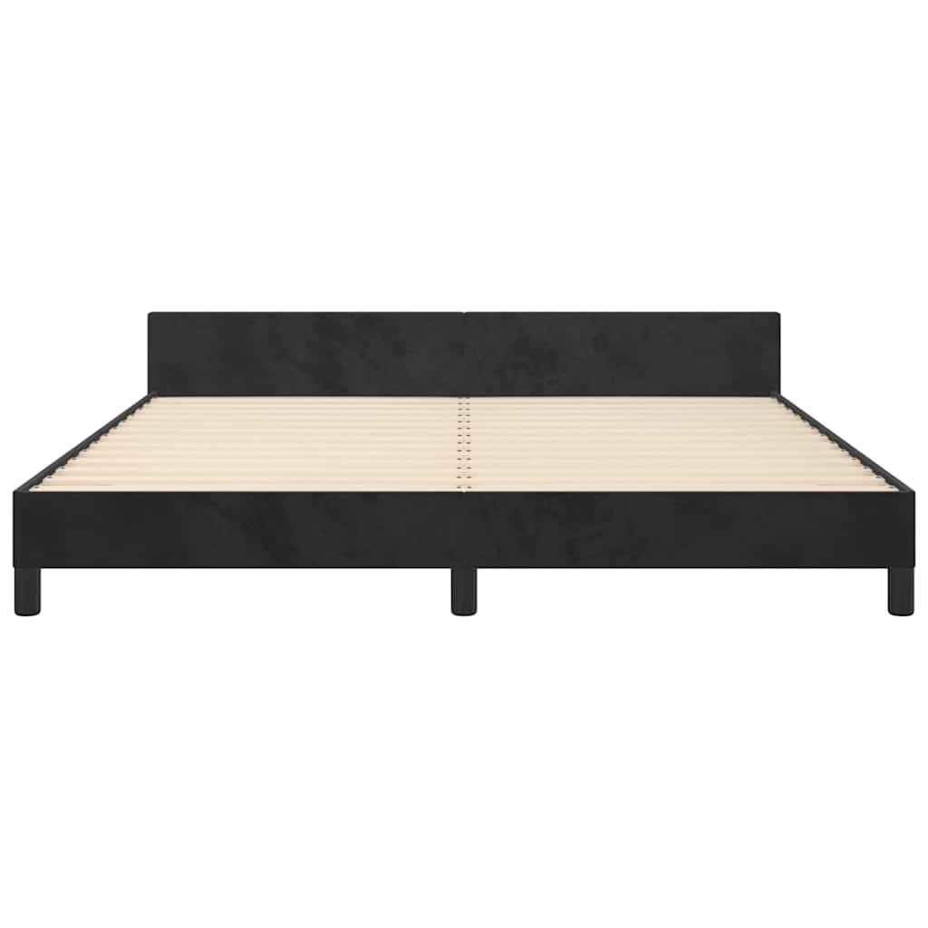 Zwart Fluweel Bedframe 180x200 cm - 35% Korting
