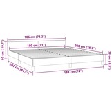 Zwart Fluweel Bedframe 180x200 cm - 35% Korting