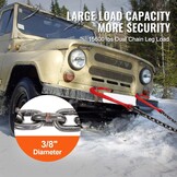 Robuuste Sleepketting V-flens G80 | 10mm x 90cm Staal | 7074 kg Draagkracht | 54% Korting