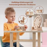 Houten Werkbank Kinderen 83-delig - Montessori Speelgoed vanaf 3 jaar