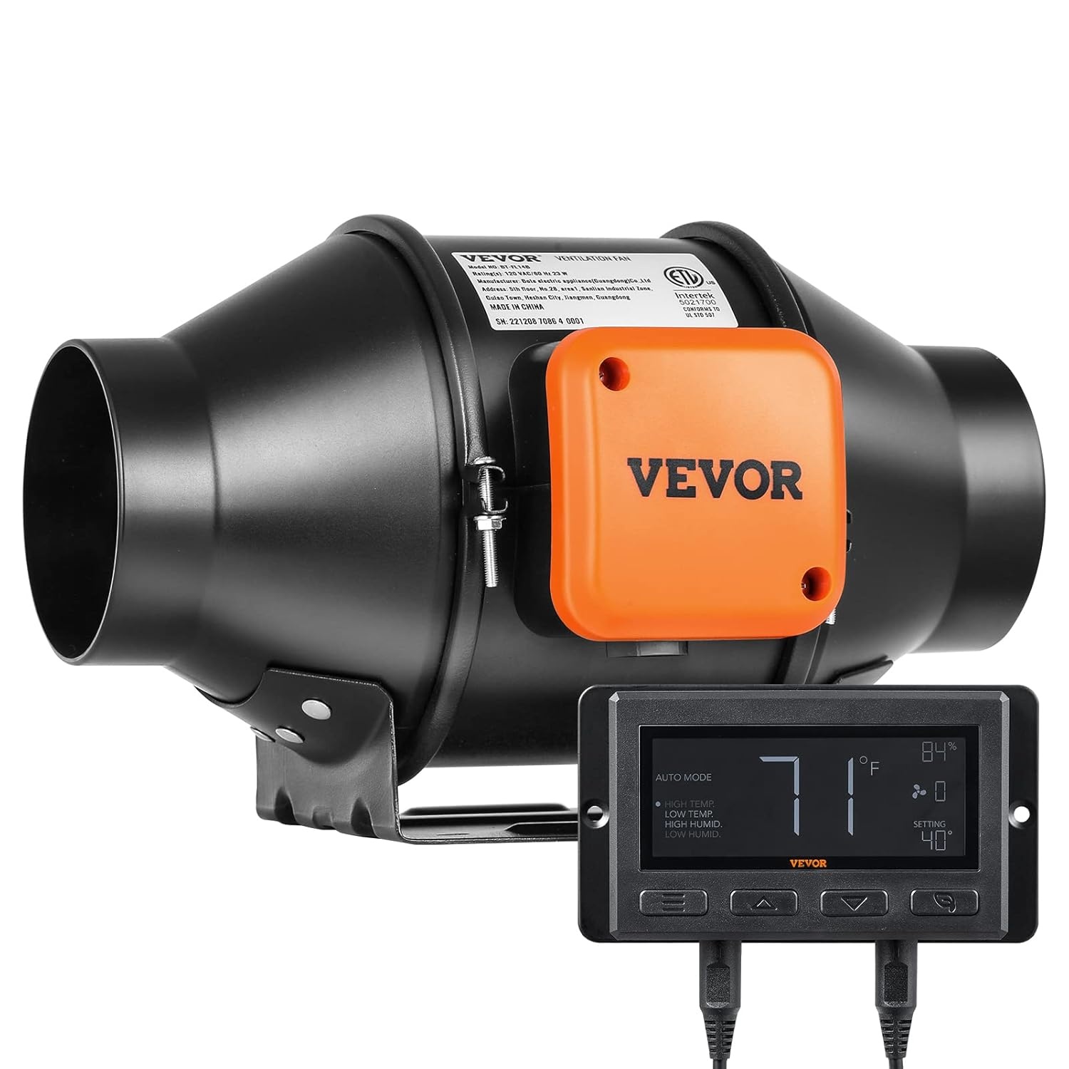 Kanaalventilator Groeitenten 100mm 348m³/u 21W EC Motor - 54% Korting