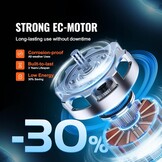 Kanaalventilator Groeitenten 100mm 348m³/u 21W EC Motor - 54% Korting