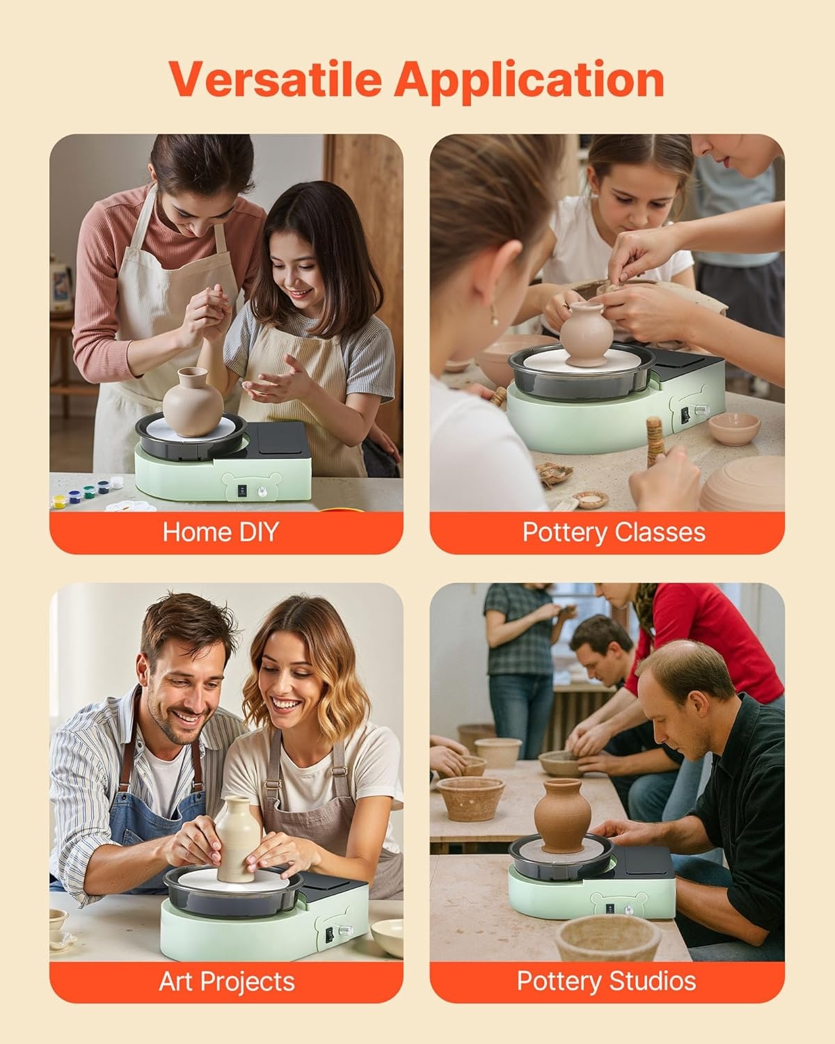 Keramiek Draaischijf 6" voor Beginners - 53% Korting!
