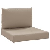 vidaXL Palletkussens Taupe - 34% Korting