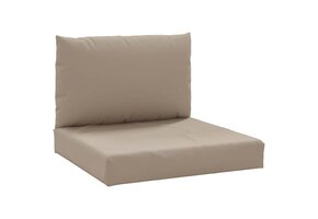 vidaXL Palletkussens Taupe - 34% Korting