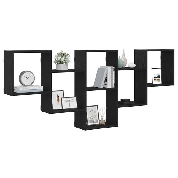 vidaXL Wandplank Zwart Eiken - 34% Korting