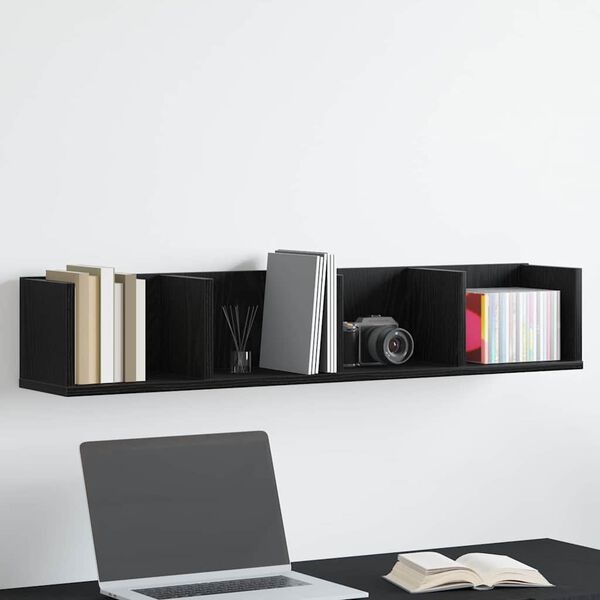 VidaXL Wandplank Zwart Eiken 100cm - 55% Korting