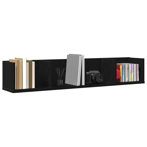 VidaXL Wandplank Zwart Eiken 100cm - 55% Korting