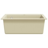Granieten Keukengootsteen Enkele Bak Beige - 30% Korting