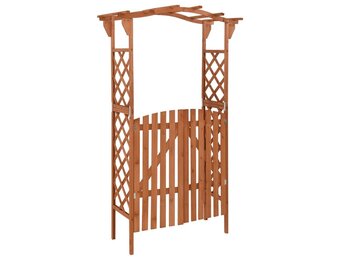 Massieve Houten Pergola met Poort 116x40x204 cm - 54% Korting