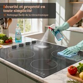 Karinear Keramische Kookplaat 60cm, 6000W, Timer, Kinderbeveiliging - Zwart (30% Korting!)