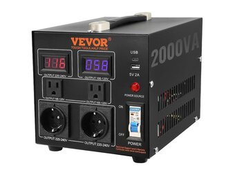 2000W Spanningsomvormer 110V/220V Bidirectioneel | 71% Korting