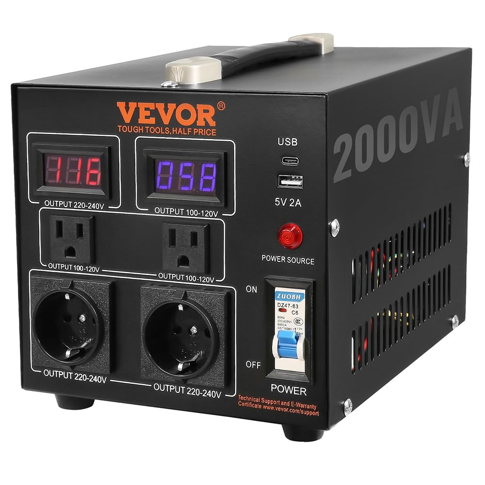 2000W Spanningsomvormer 110V/220V Bidirectioneel | 71% Korting