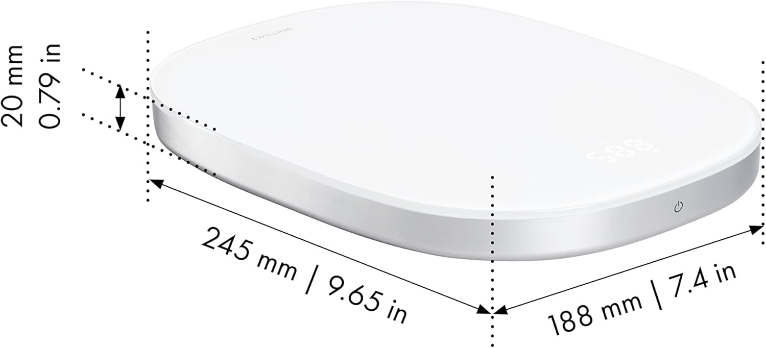 Digitale Keukenweegschaal 10kg Zilver - Oplaadbaar met 79% Korting