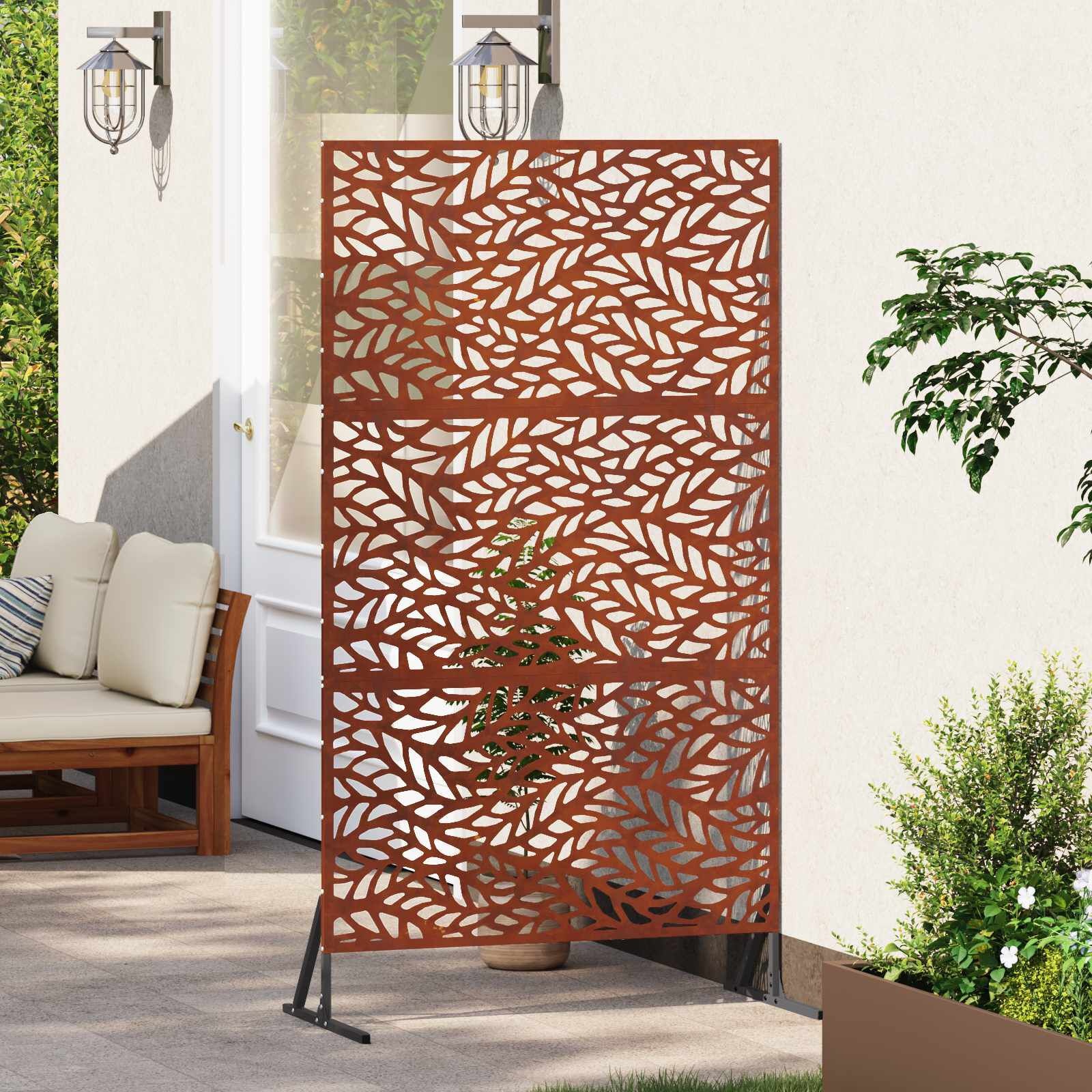 Privacyscherm Grijs Staal 100x180 cm - 34% Korting