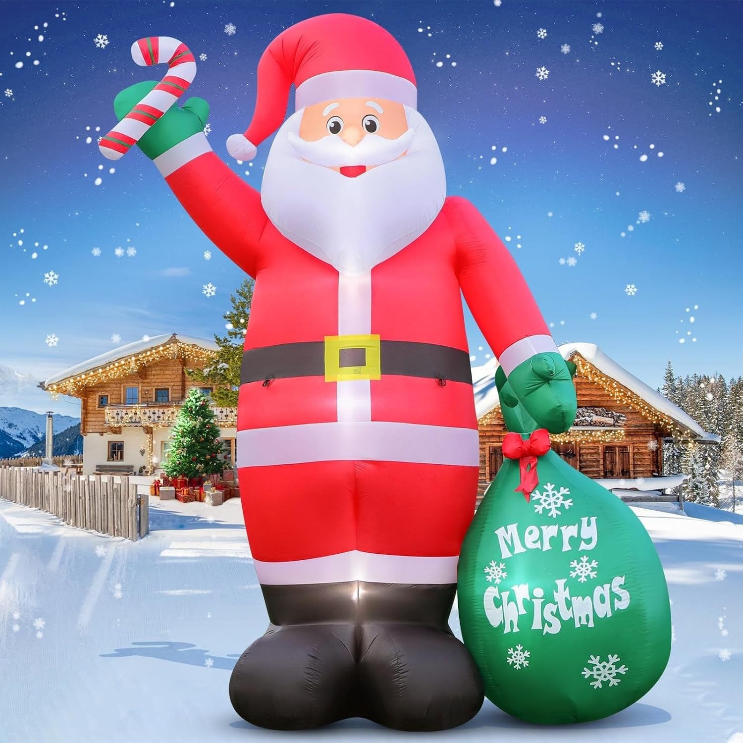 Opblaasbare Kerstman 3.6m met LED-verlichting - 34% Korting