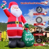 Opblaasbare Kerstman 3.6m met LED-verlichting - 34% Korting