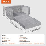 VEVOR Kinderbank & Speelmat 104cm Grijs - 33% Korting!