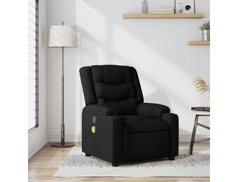 Verstelbare Massagestoel Stof Zwart - 35% Korting