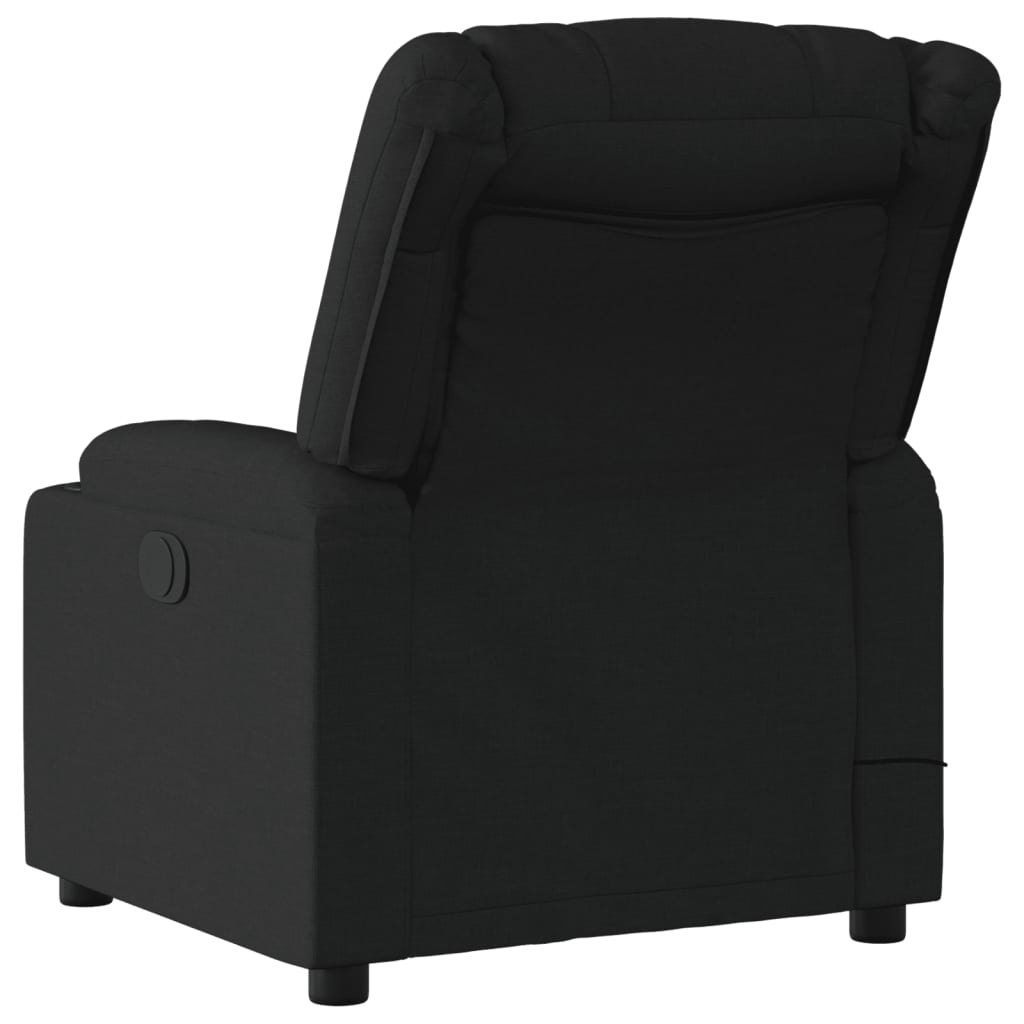 Verstelbare Massagestoel Stof Zwart - 35% Korting