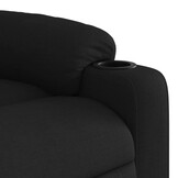 Verstelbare Massagestoel Stof Zwart - 35% Korting