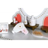 Kinderkaptafel - 91x50x70cm - wit - met spiegel