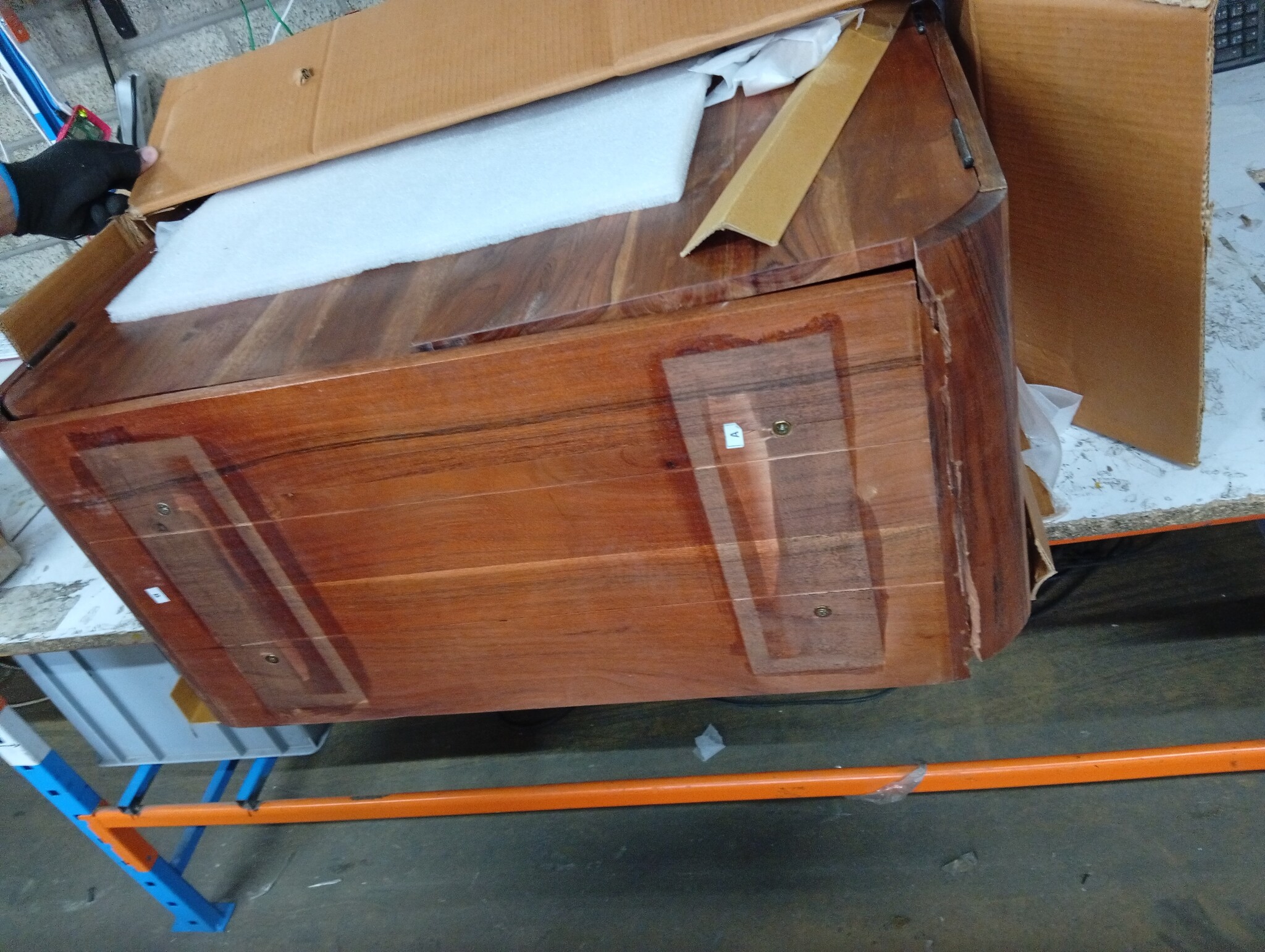 vidaXL Dressoir 75x35x60 cm massief sheeshamhout