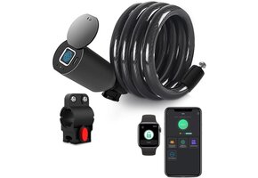 Biometrisch Kabelslot Vingerafdruk 150cm Zwart | 35% Korting