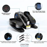 Rollingsurfer Elliptical Trainer voor Onder Bureau met Afstandsbediening en Instelbare Snelheden