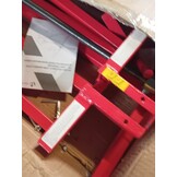 VOUNOT Grasmaaierlifter | Zet op grasmaaier Jack | Telescopische tuin grasmaaier Lifter | Hefinrichting 400 kg voor maaiertractor | Rode kleur | Telescopische versie voor 30% geheugenbesparing