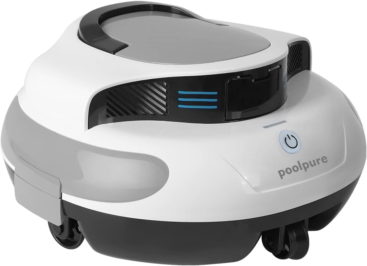 POOLPURE Zwembadrobot 55-120 cm met LED Display en Autoparkeerfunctie