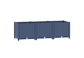 Verhoogde Plantenbak Blauwgrijs - 120x40x38 cm - 62% Korting