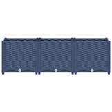 vidaXL Plantenbak verhoogd 120x40x38 cm polypropyleen