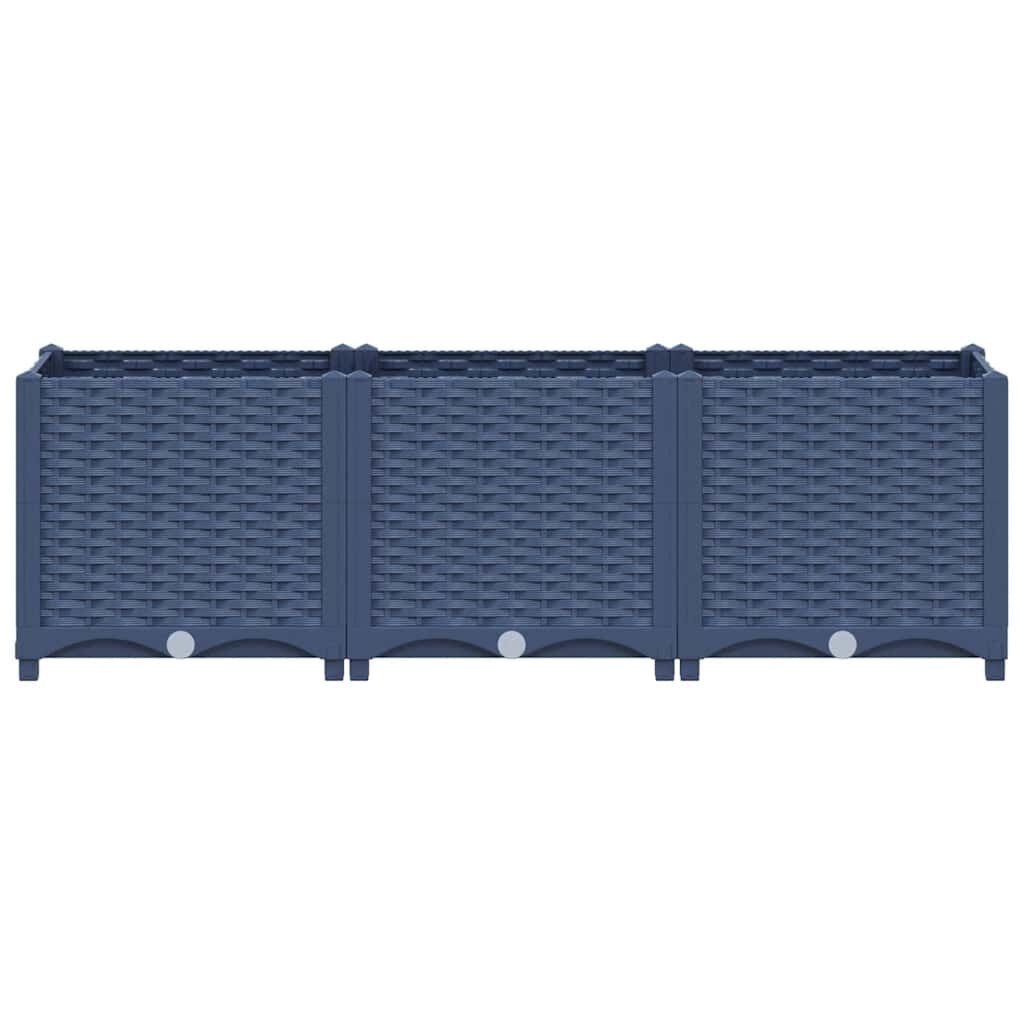 vidaXL Plantenbak verhoogd 120x40x38 cm polypropyleen