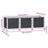 Verhoogde Plantenbak 120x40x38cm Blauwgrijs | -74%
