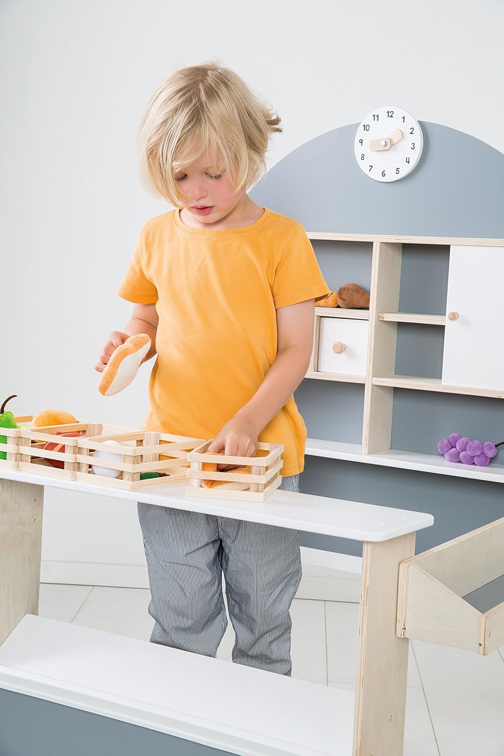 roba Winkel, kinderwinkel gemaakt van hout, verkoopstand, 3 jaar tot 10 jaar, met bar en bijzetbalie