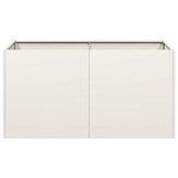 vidaXL Plantenbak 80x40x40 cm koudgewalst staal wit