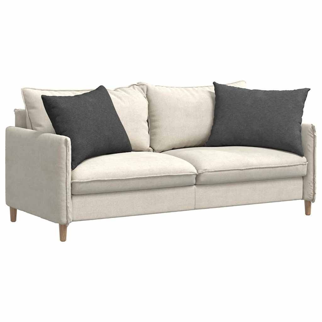 vidaXL Sofa Kussens 2 pcs Donkergrijs 70 x 50 cm Katoen Stof