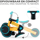 Kinderkraft 4TRIKE 3-in-1 Driewieler en Loopfiets - Geel