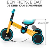 Kinderkraft 4TRIKE 3-in-1 Driewieler en Loopfiets - Geel