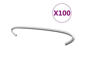 vidaXL Gabionhaken 100 st 15 cm gegalvaniseerd staal