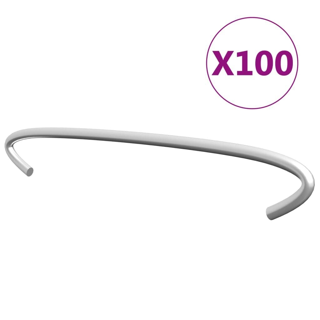 Gabionhaken 100 Stuks 15 cm Gegalvaniseerd Staal - 72% Korting